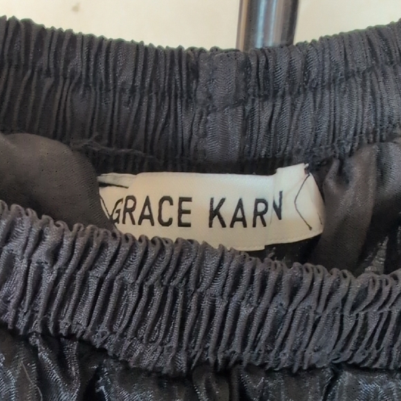 Grace Karin Elegant Black Tiered Organza Ruffle Skirt - Picture 2 of 5